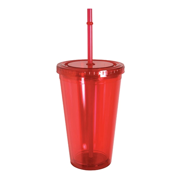 16 oz. Retractable Straw Acrylic Cup - Image 3