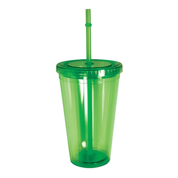 16 oz. Retractable Straw Acrylic Cup - Image 4