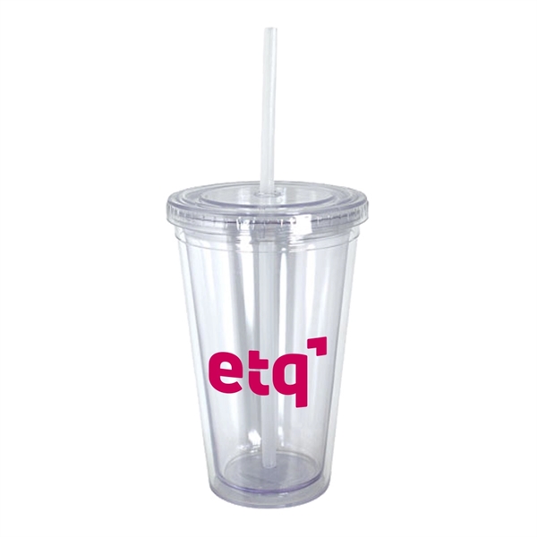 16 oz. Retractable Straw Acrylic Cup - Image 6
