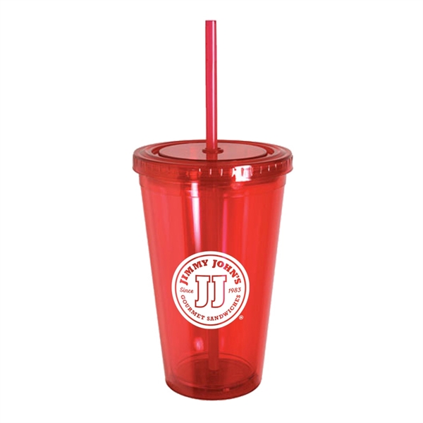 16 oz. Retractable Straw Acrylic Cup - Image 7