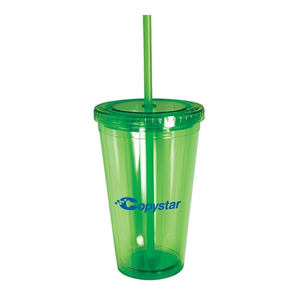 16 oz. Retractable Straw Acrylic Cup - Image 8