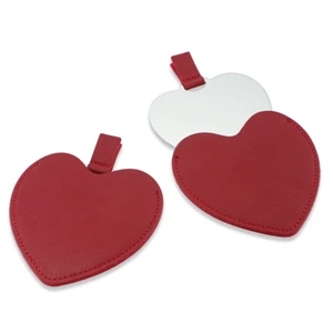 Stainless Steel Heart Shaped Cosmetic Mirror