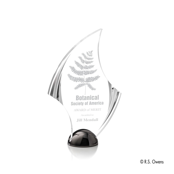 Flourish Hemisphere Award - Laser Engraved - Image 4