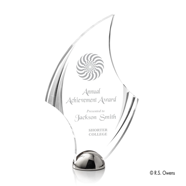 Flourish Hemisphere Award - Laser Engraved - Image 5