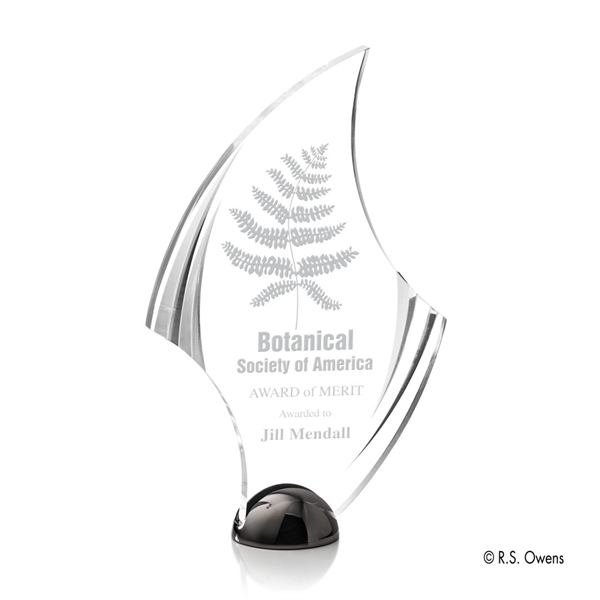 Flourish Hemisphere Award - Laser Engraved - Image 7