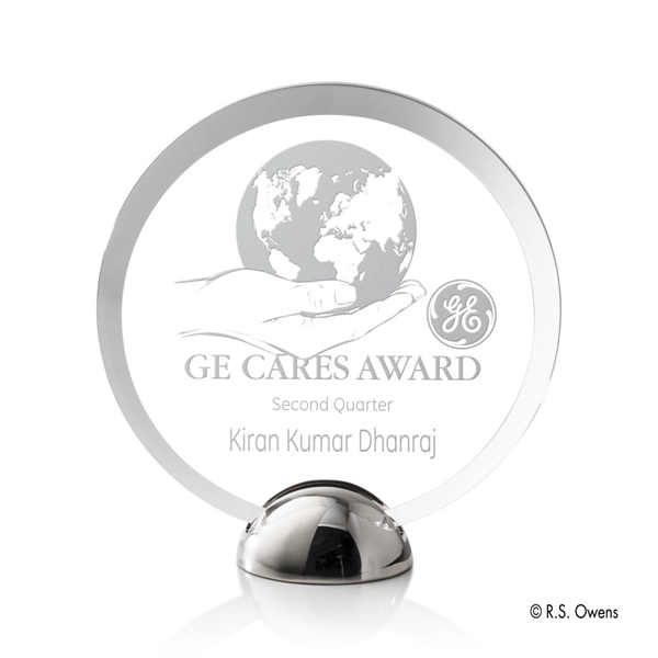 Discus Hemisphere Award - Laser Engraved - Image 2