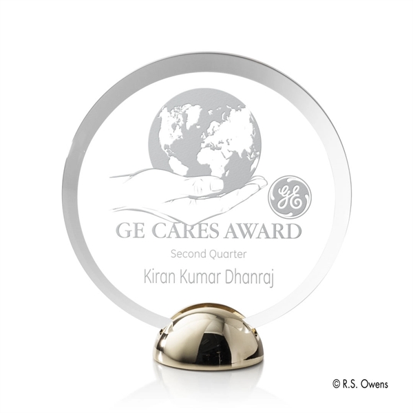 Discus Hemisphere Award - Laser Engraved - Image 3