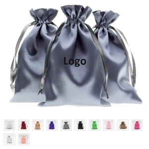 6" x 9" Satin Gift Bags, Jewelry Bags, Drawstring Bags