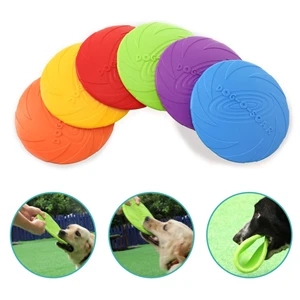 Dog frisbee Disc Pet Silicone Flying Toys    