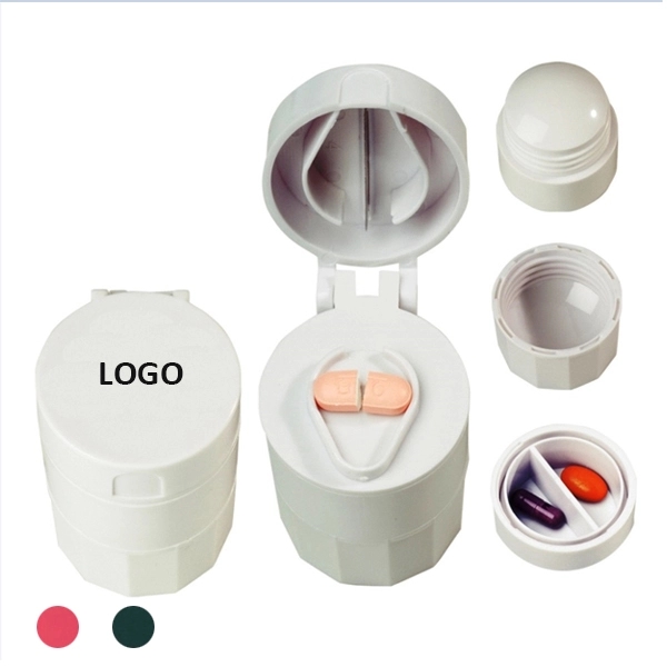 4 In 1 Multifunction Pill Dispenser With Cutter, Crusher - Image 1