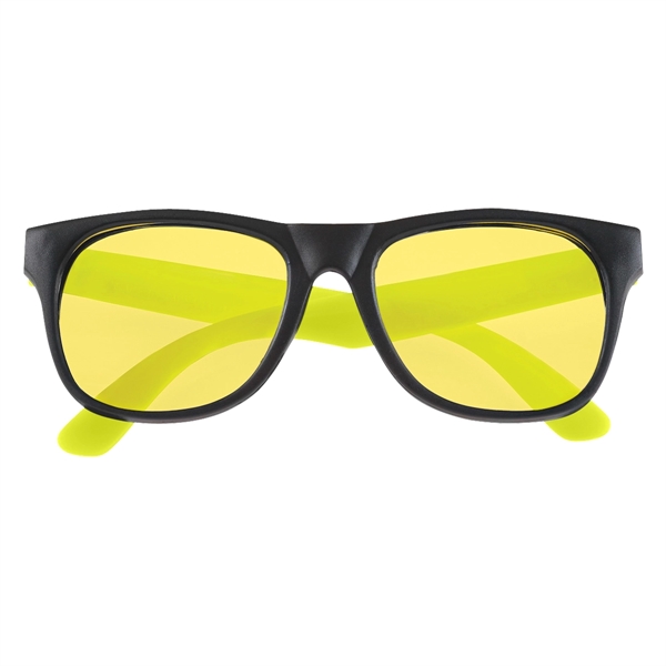 Tinted Lenses Rubberized Sunglasses - Image 18