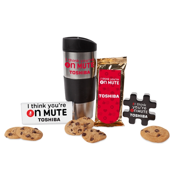 I Think You're On Mute Tumbler With Snacks Mailer Kit - Image 4
