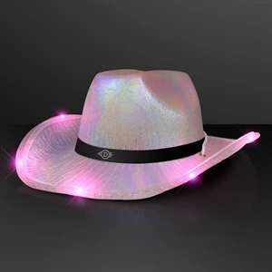 Light Up Iridescent Space Cowgirl Hat