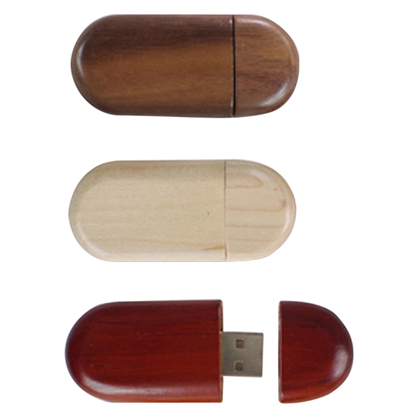 Eco friendly Bamboo or Wooden USB Drive in Various Shapes - Image 5