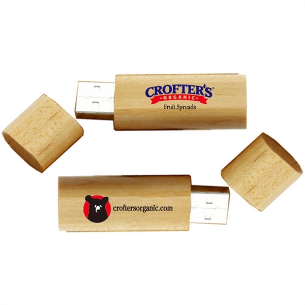 Eco friendly Bamboo or Wooden USB Drive in Various Shapes - Image 7
