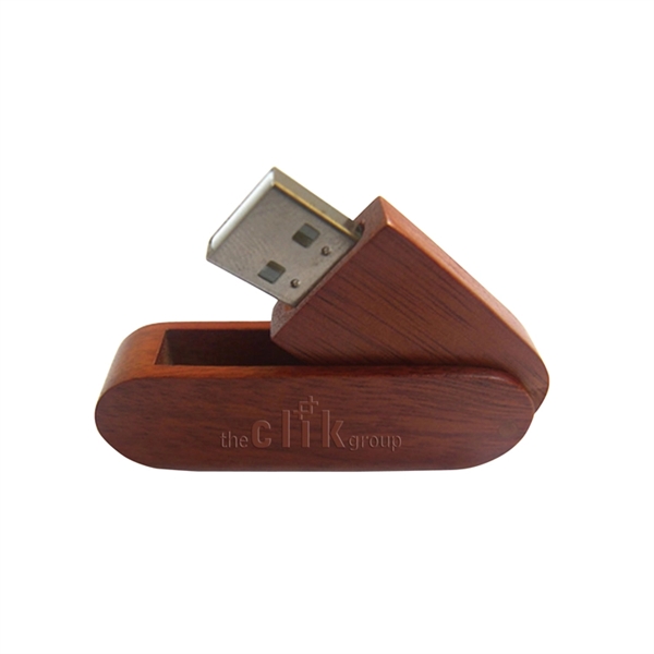 Eco Friendly Bamboo or Wooden USB Drive Swing Capless - Image 6