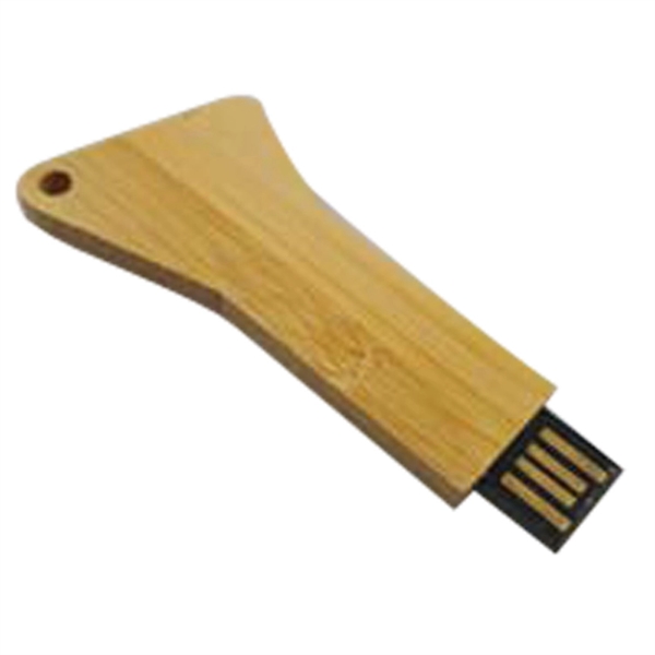 Wooden Key Shaped USB Flash Drive - Image 3