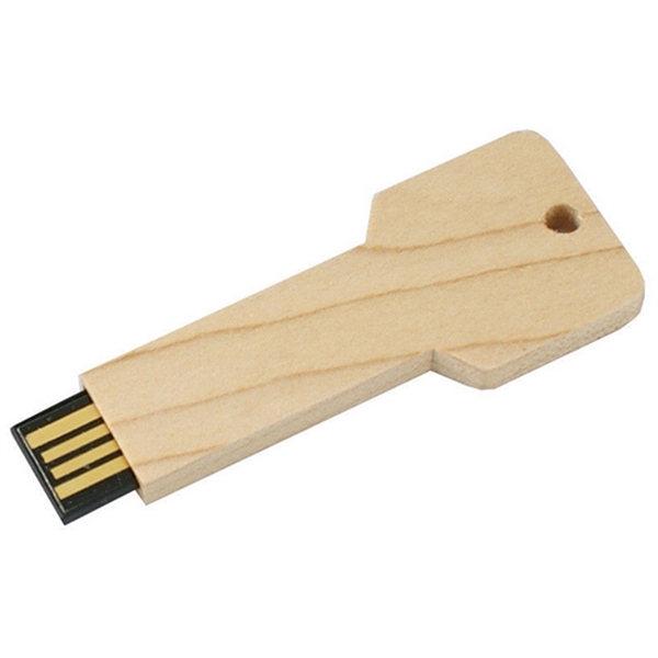 Wooden Key Shaped USB Flash Drive - Image 4