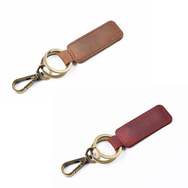 Personality Leather Keychain - Image 3
