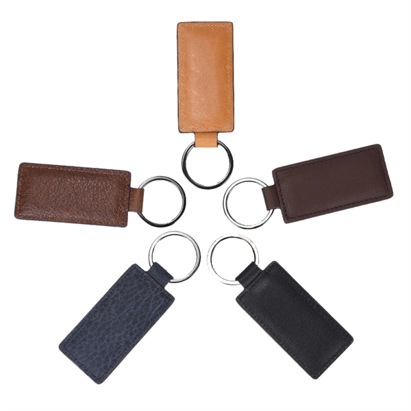 Metal Leather Key Chains - Image 1