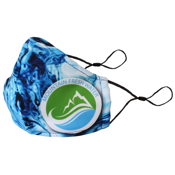 Sublimated 3-Ply Form-Fitting Face Mask - Image 4