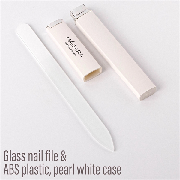 Glass Nail File & Pearl White Case - Image 4