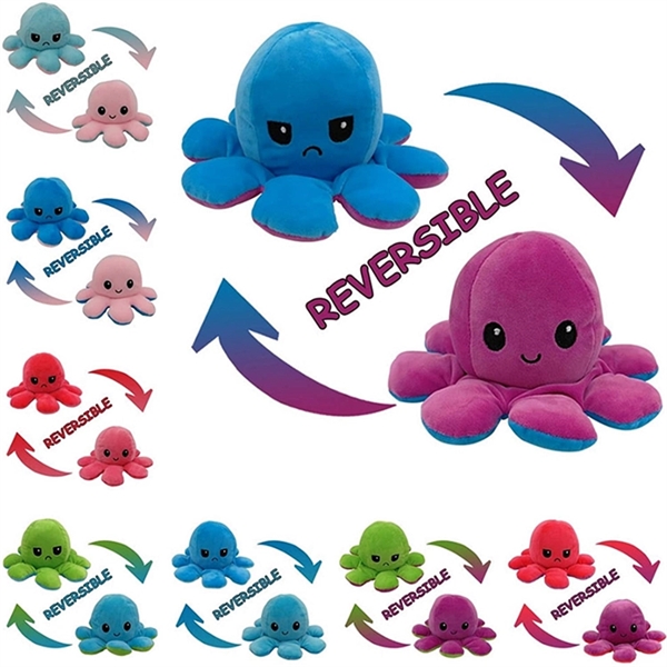 Flip Reversible Octopus Plush Doll - Image 1