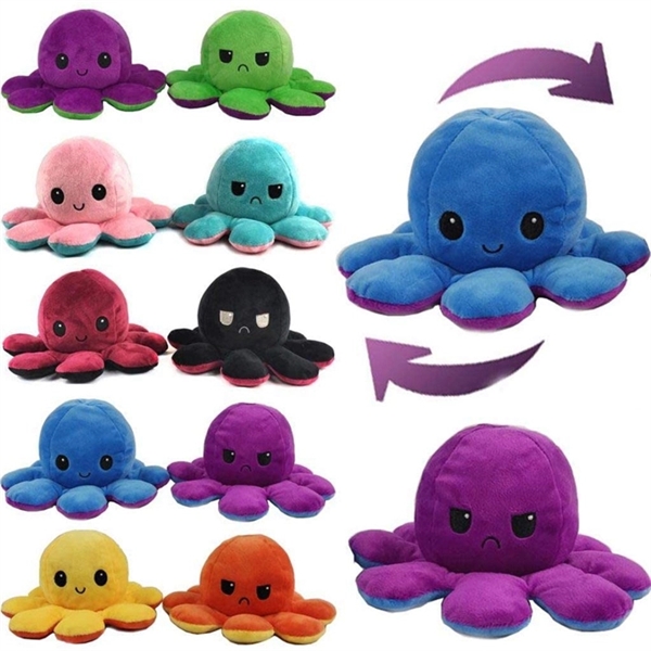 Flip Reversible Octopus Plush Doll - Image 2