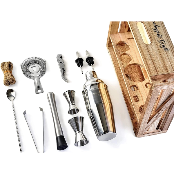 11-Piece Cocktail Bar Set (Stainless Steel) - Image 5