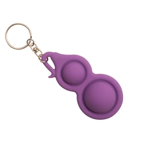 Dimple Gourd Shape Key Chain Push Pop Fidget Toy    