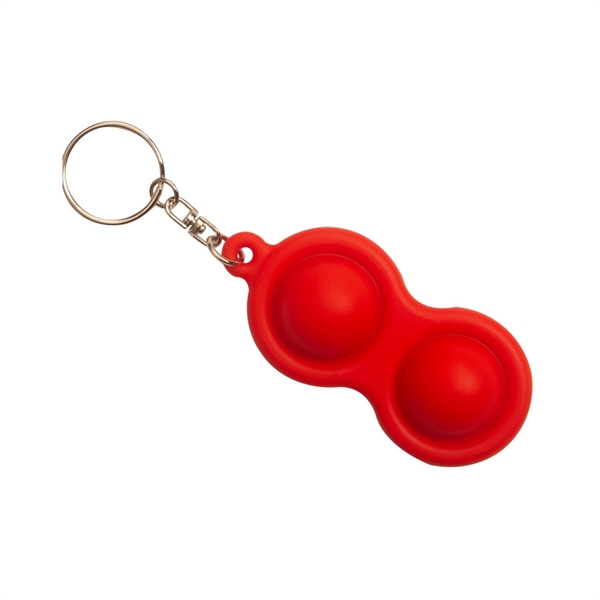 Dimple Gourd Shape Key Chain Push Pop Fidget Toy     - Image 3