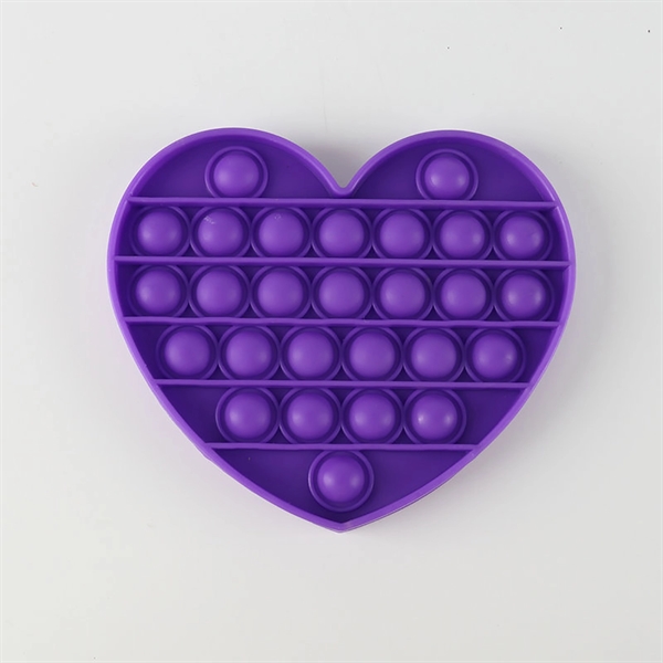 Heart shape Push Pop Bubble Fidget Sensory Toy     - Image 5