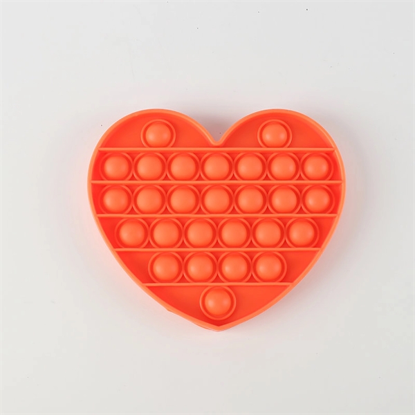 Heart shape Push Pop Bubble Fidget Sensory Toy     - Image 6
