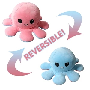 Flip Reversible Octopus Plush Doll    