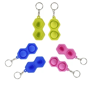 Fidget simple dimple toy stress relief key ring    