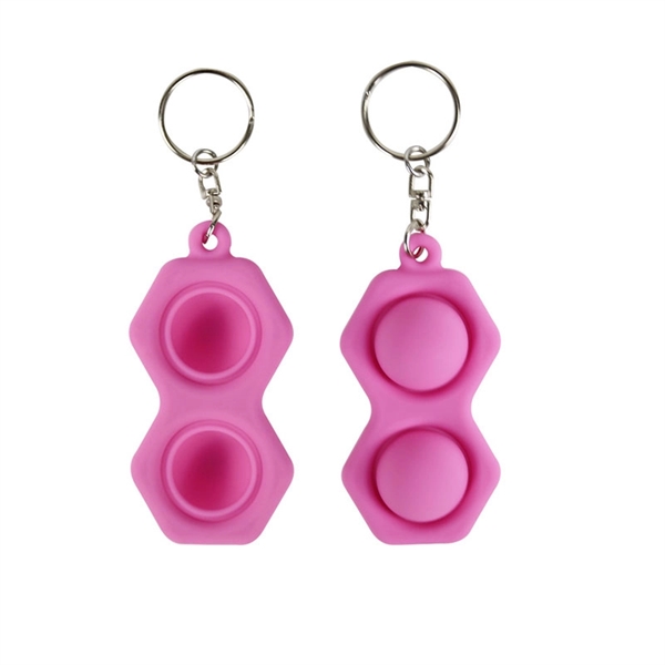 Fidget simple dimple toy stress relief key ring     - Image 3