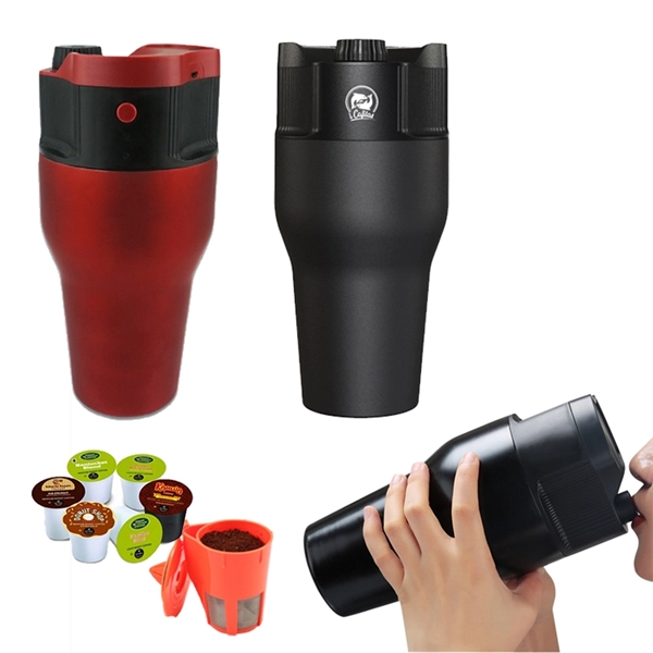 USB-Powered Insulated Portable Coffee Maker For K-Cups And G