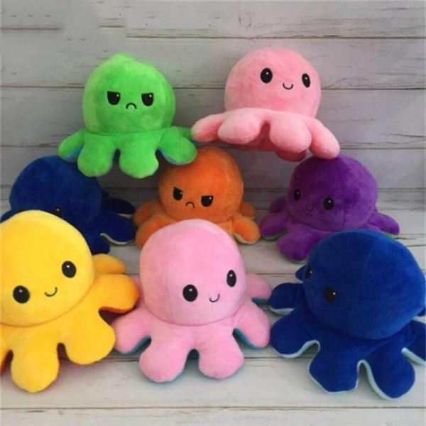 Flip Reversible Octopus Plush Doll     - Image 1
