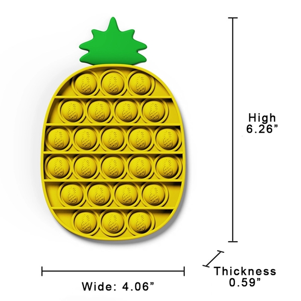 Pineapple Shape Push Pop Buddle Fidget Toy     - Image 2