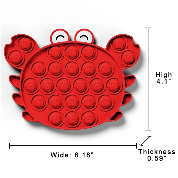Crab Shape Push Pop Buddle Fidget Toy     - Image 2