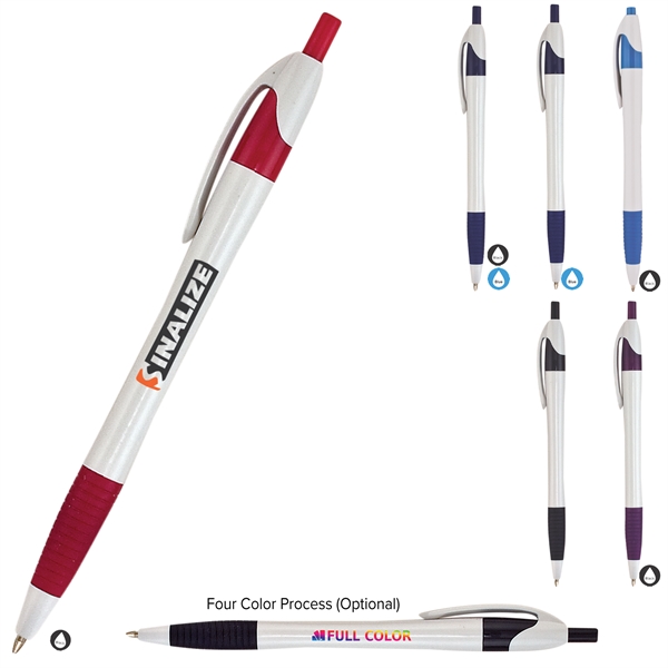 White Pen w/ Colored Gripper - Image 1