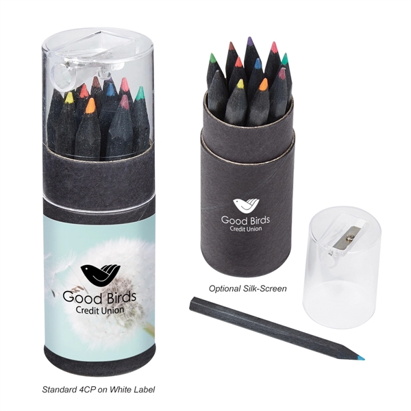 Blackwood 12-Piece Colored Pencil Set With Sharpener - Image 1