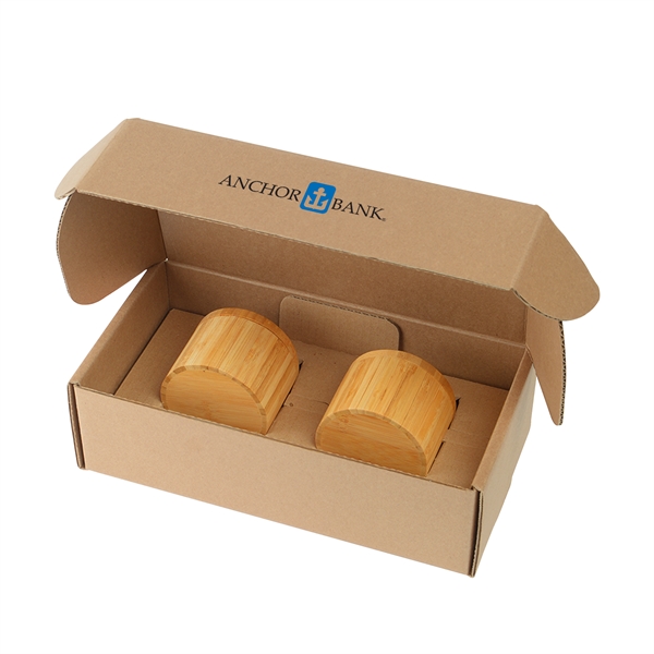 Bamboo Slide-Lid Container Gift Box Set - Image 2