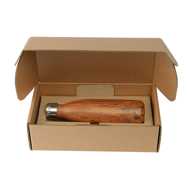 17 Oz Wood Grain Cascade Bottle with Gift Box - Image 6