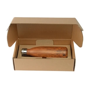 17 Oz Wood Grain Cascade Bottle with Gift Box