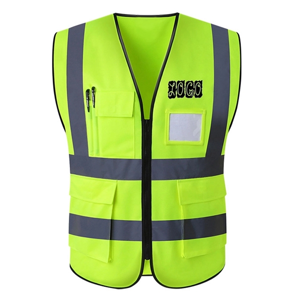High Visibility Reflective Safety Vest w/ Multi Pockets