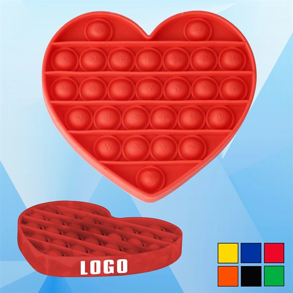 Heart Stress Reliever Silicone Toy