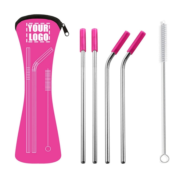 Stainless Steel Straws with Carrying Case