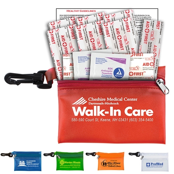 Troutdale - 13 Piece First Aid Kit Zipper Pouch
