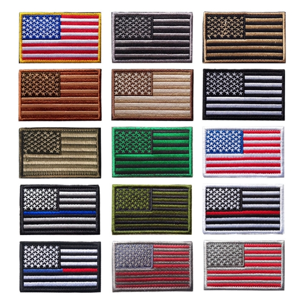 Custom Embroidered USA Flag Patches